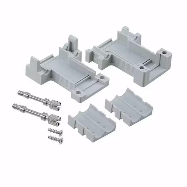 165X17889X Conec  Capots de connecteurs D-Sub en forme de D